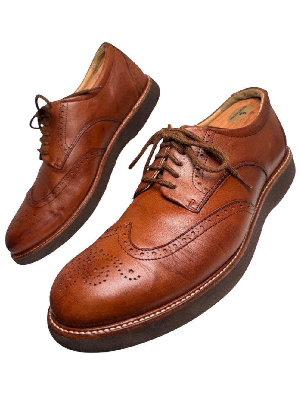 Samuel Hubbard Tipping Point Wingtip Oxford Brown Leather Mens 11W
